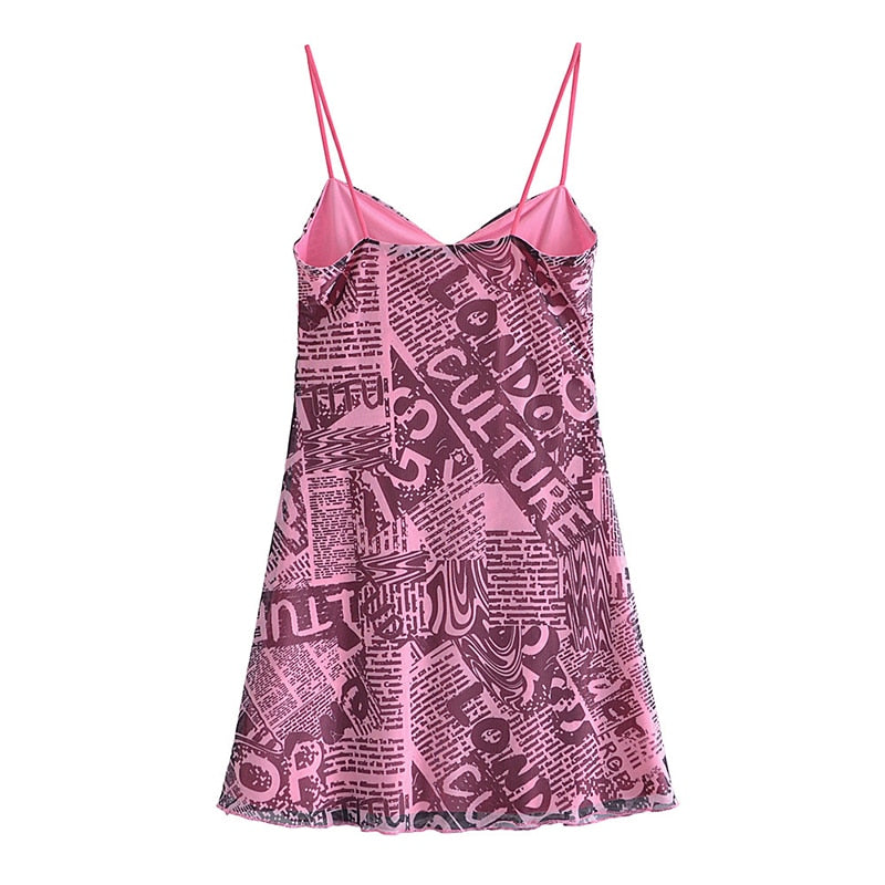 Cultured Or Not Mesh Mini Dress