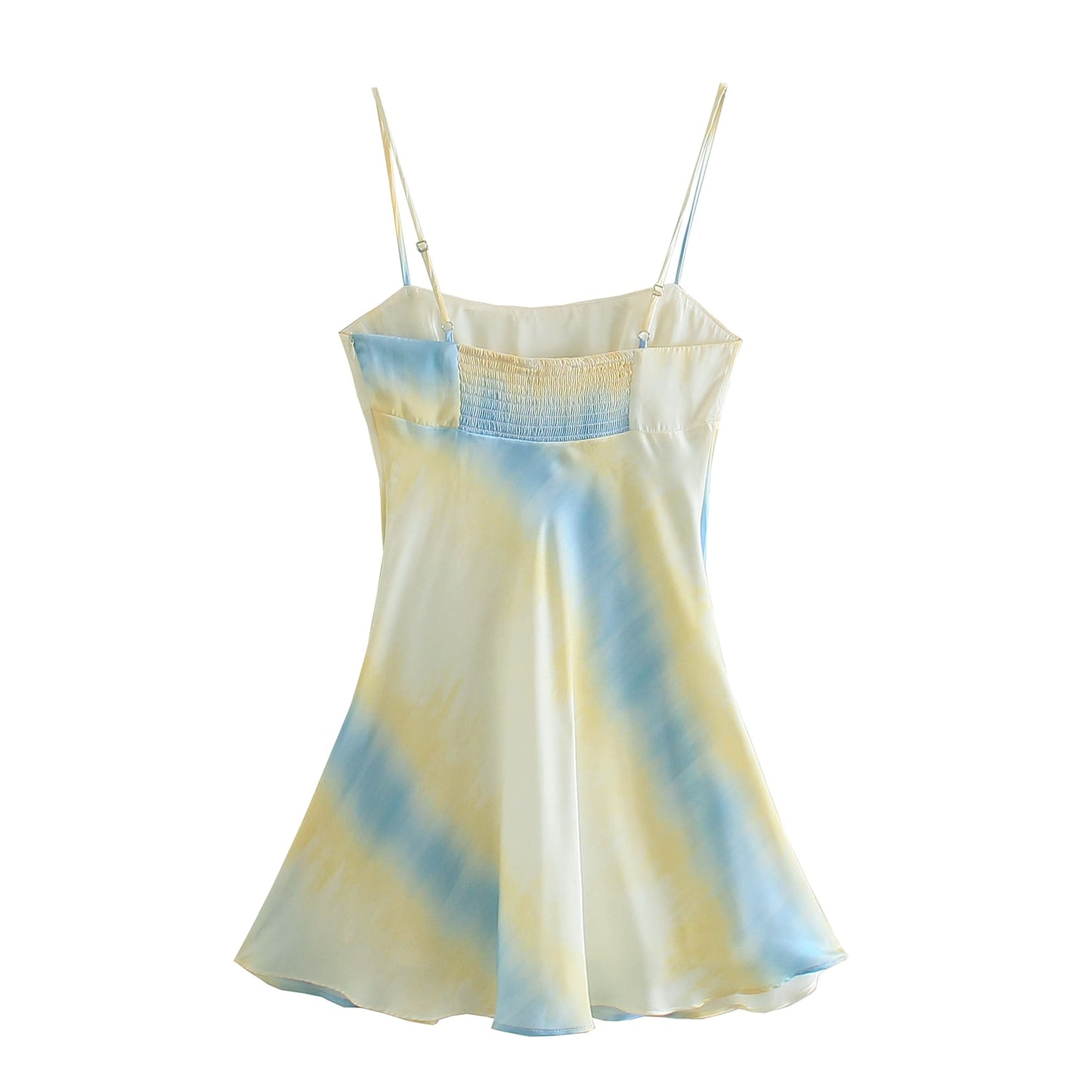 Saturn's Blue Rings Slip Dress