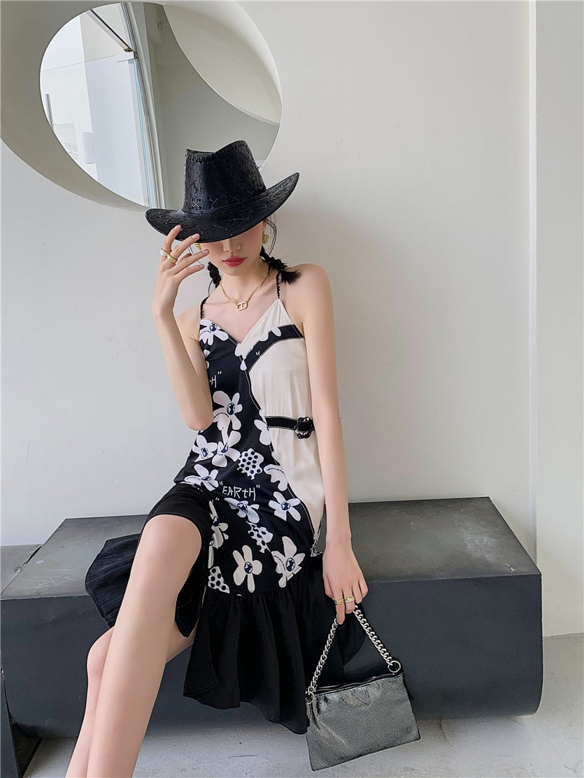 Mother Earth Midi Frill Dress