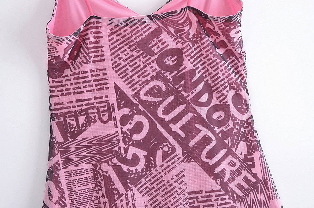 Cultured Or Not Mesh Mini Dress