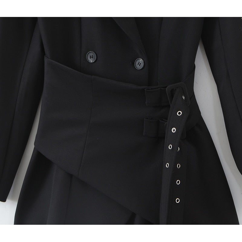 Boss Lady Pleated Mini Dress