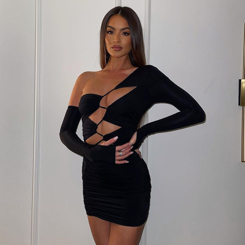 Maple Mistress Mini Dress With Gloves