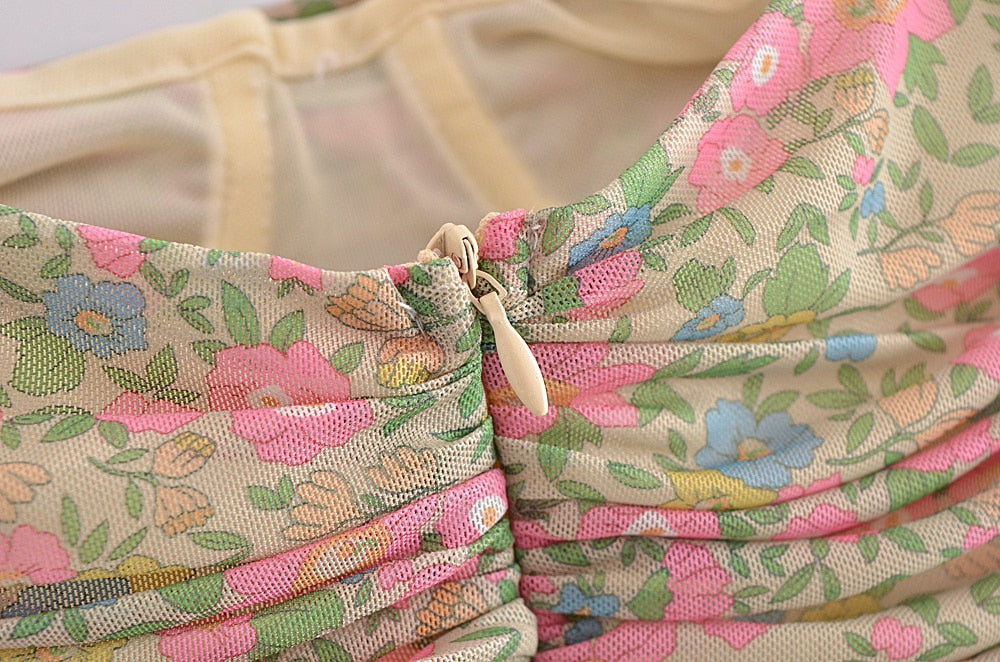 Draping In Wallflower Mini Dress