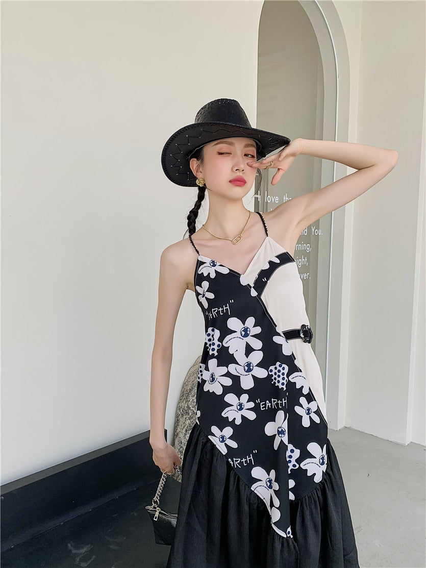 Mother Earth Midi Frill Dress