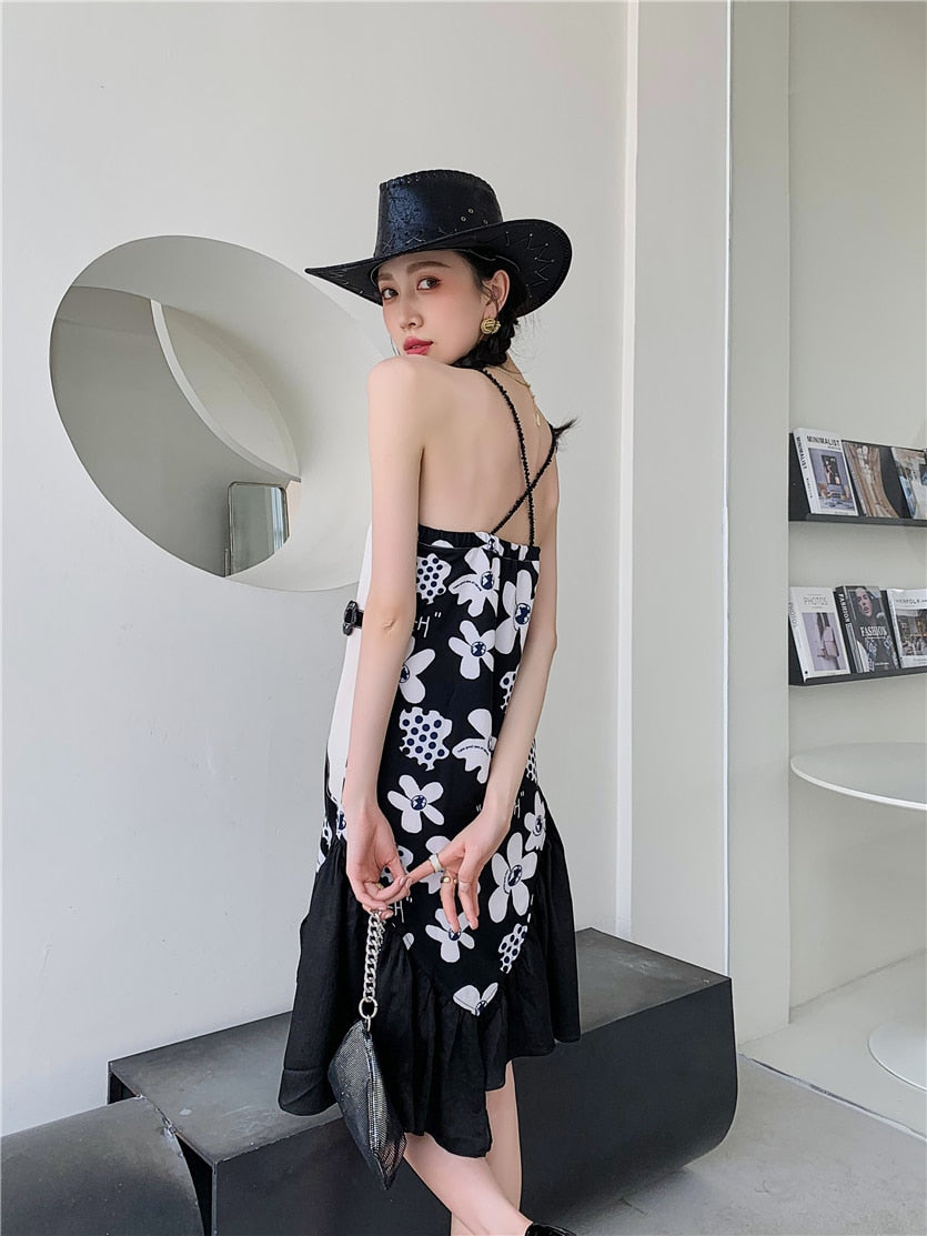 Mother Earth Midi Frill Dress