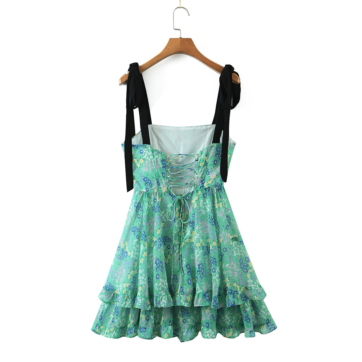 Timeless Tiffany Lace-Up Mini Dress