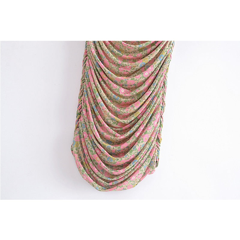 Draping In Wallflower Mini Dress
