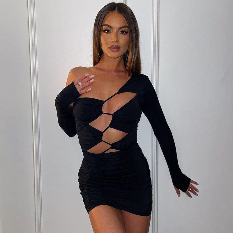Maple Mistress Mini Dress With Gloves