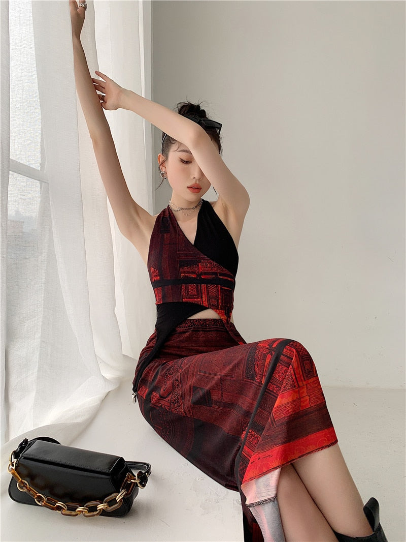 Sabrina Streetwear Two Piece Skirt Set