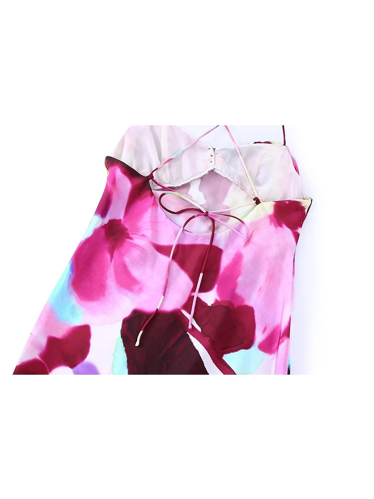 Working Remotely Floral Midi Dress