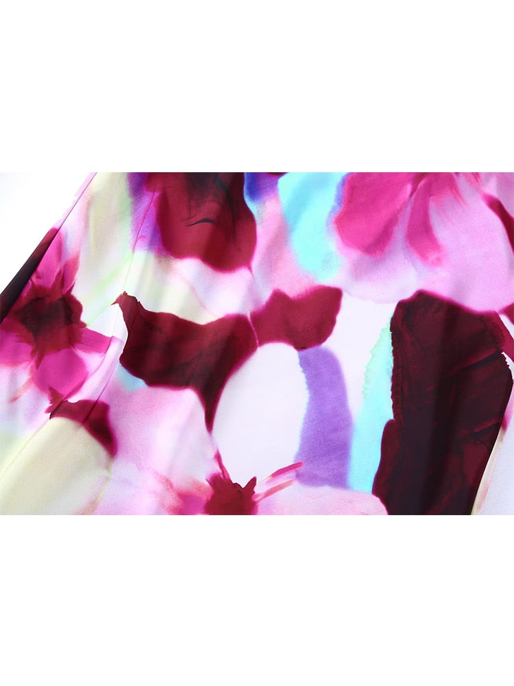 Working Remotely Floral Midi Dress