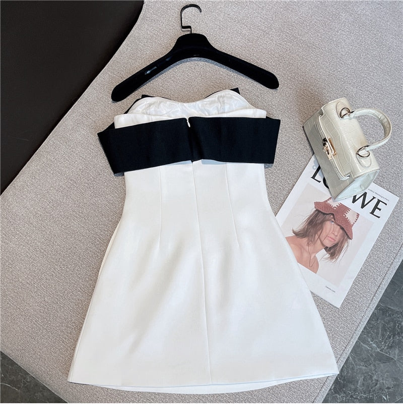 Tiffany Timeless Bow-Tie Mini Dress