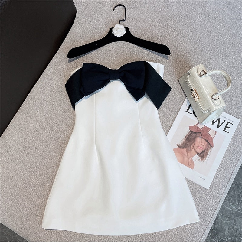 Tiffany Timeless Bow-Tie Mini Dress