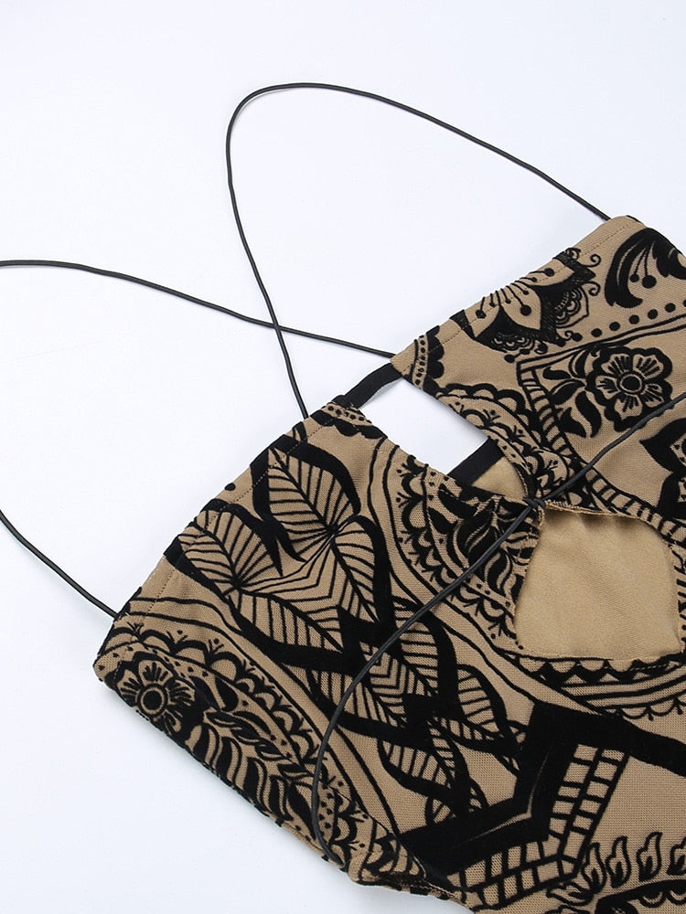 Valeria Vintage Bohemian Mini Dress