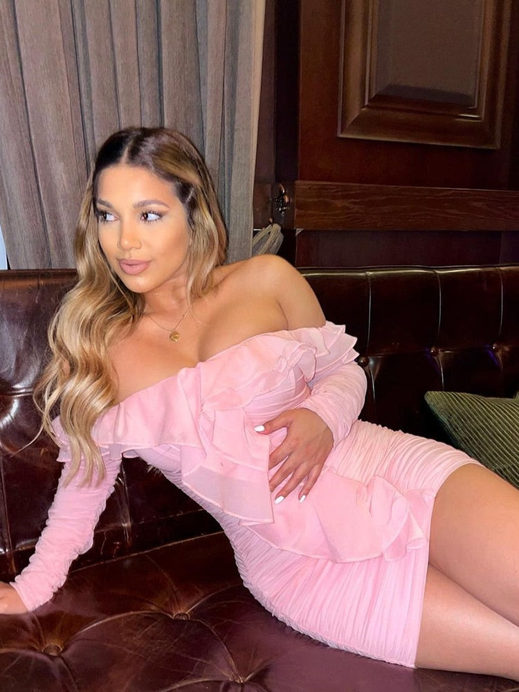 Stop, I'm Blushing Mini Dress