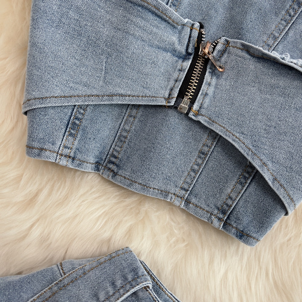 The Future Is Denim Matching Skirt Set