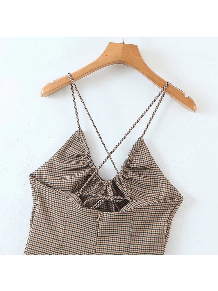 Roll Call Checkered Pencil Dress