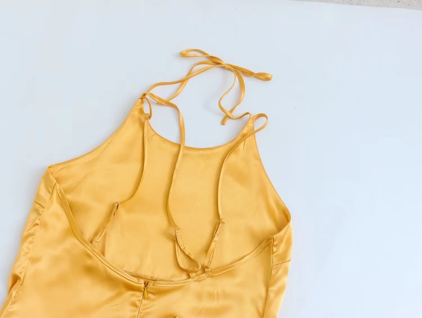 Sun Goddess Golden Slip Dress