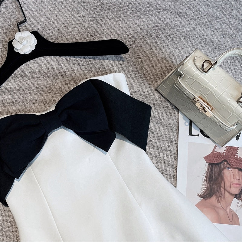 Tiffany Timeless Bow-Tie Mini Dress