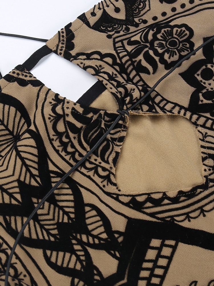 Valeria Vintage Bohemian Mini Dress