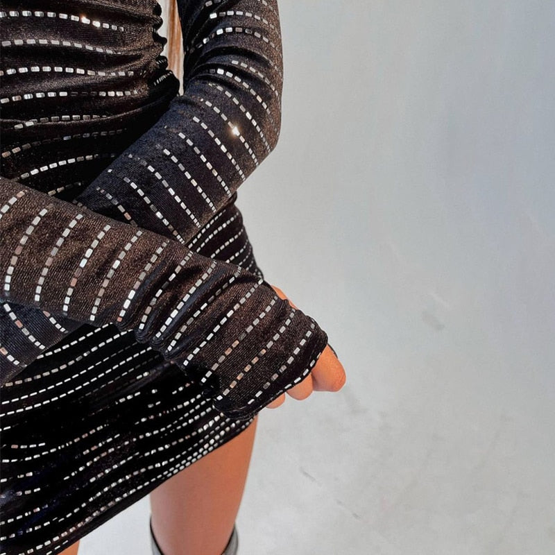 Bad Riri Reflective Mini Dress