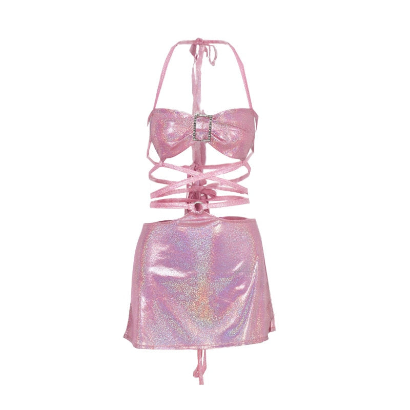 Positively Pink Planet Skirt Set