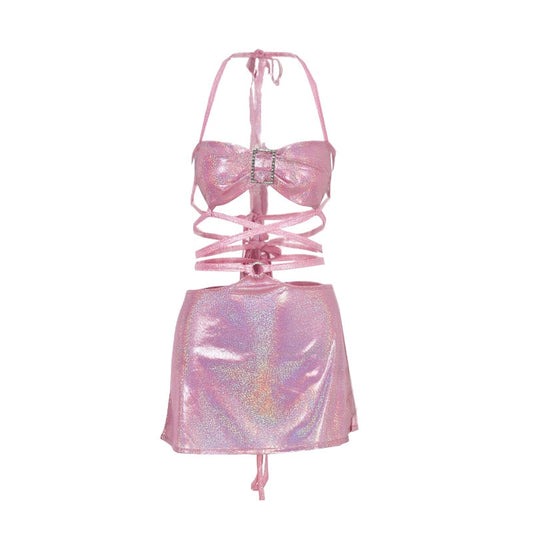 Positively Pink Planet Skirt Set