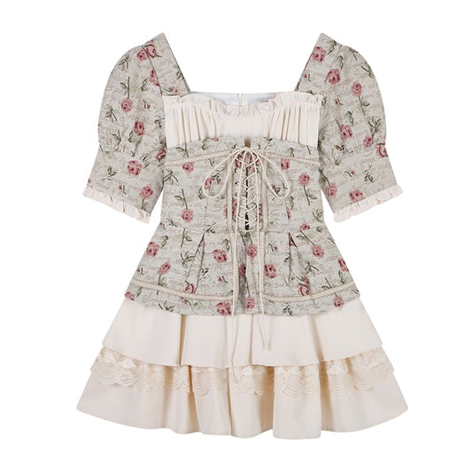 Casey Cottage Core Mini Dress
