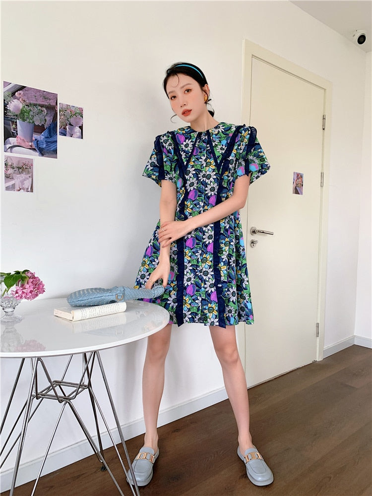 Cheshire Fruity Floral Shirt Dress