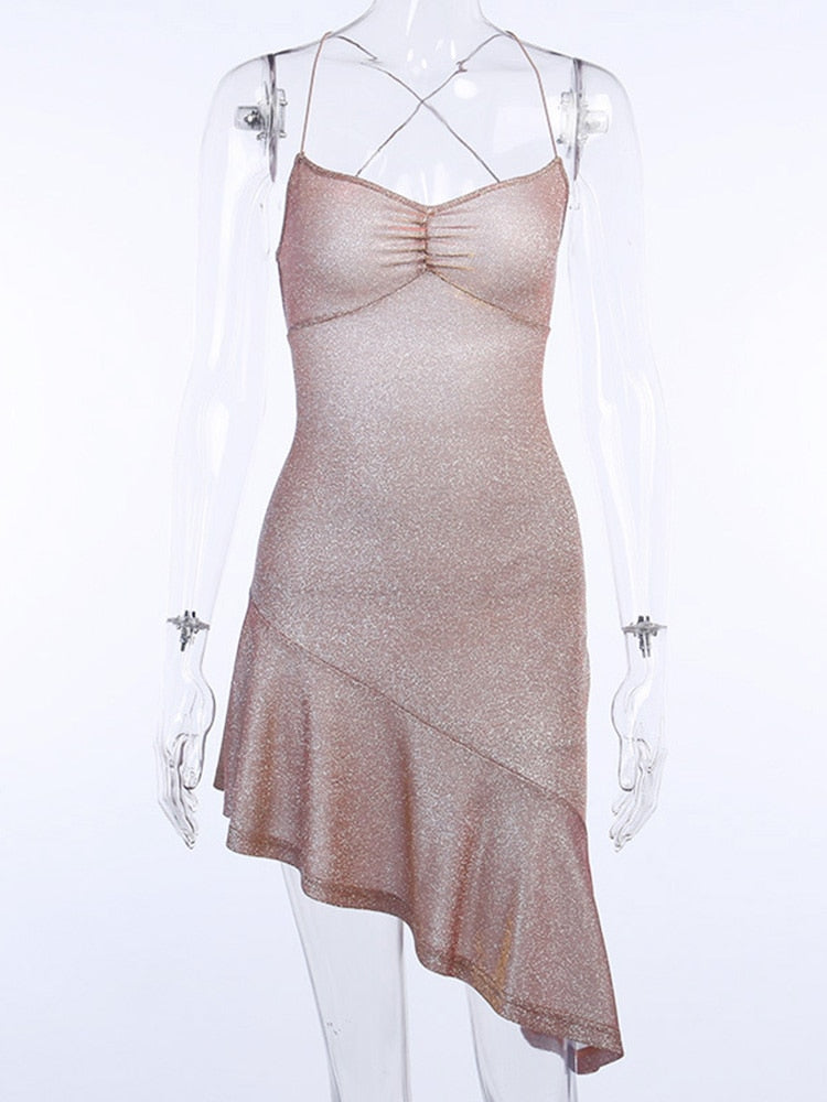 Sparkle and Champagne Cocktail Dress